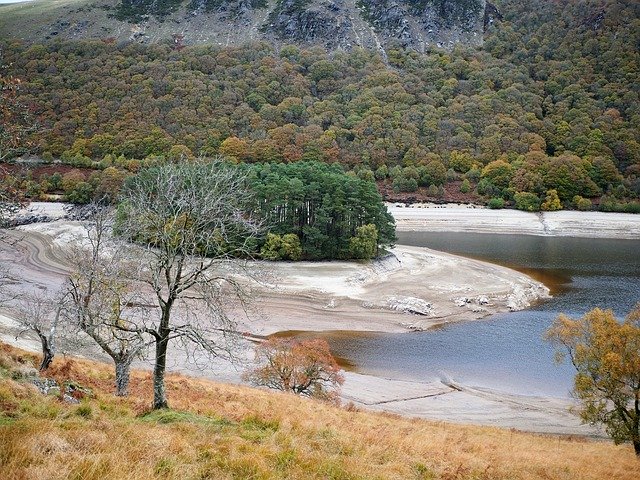 Free download Reservoir Drought Landscape -  free photo or picture to be edited with GIMP online image editor