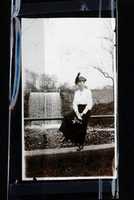 Free download Resident Posed In Front Of Comstock Falls free photo or picture to be edited with GIMP online image editor