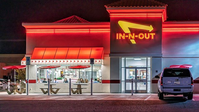 Free download restaurant in n out burger night free picture to be edited with GIMP free online image editor