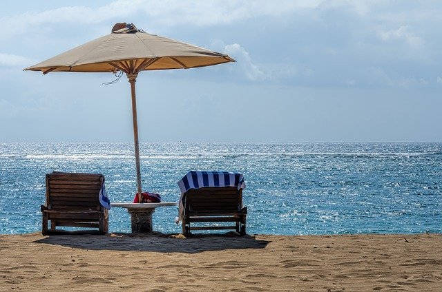 Free download Rest Parasol Beach Deck -  free photo or picture to be edited with GIMP online image editor