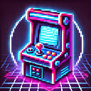 Retro Arcade Theme  screen for extension Chrome web store in OffiDocs Chromium