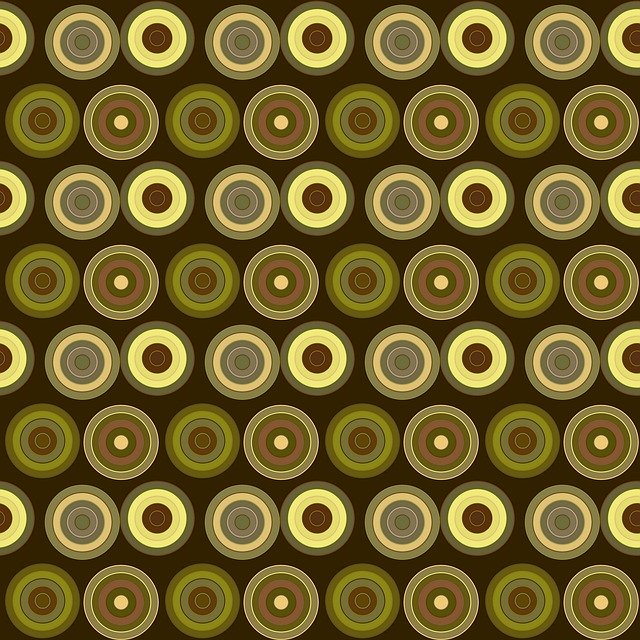 Free download Retro Circles Abstract -  free illustration to be edited with GIMP free online image editor