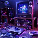 Retro Gaming Room – A Nostalgic Throwback  screen for extension Chrome web store in OffiDocs Chromium