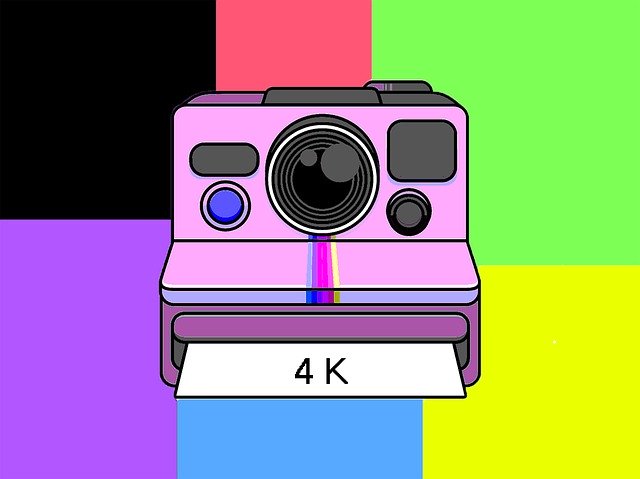Free download Retro Polaroid Camera -  free illustration to be edited with GIMP free online image editor