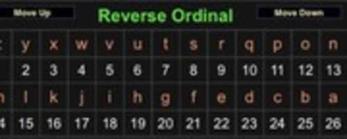 Free download Reverse Ordinal (Ordnungszahl umkehren) free photo or picture to be edited with GIMP online image editor