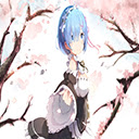 Re:Zero with Rem and Cherry Blossom Trees  screen for extension Chrome web store in OffiDocs Chromium