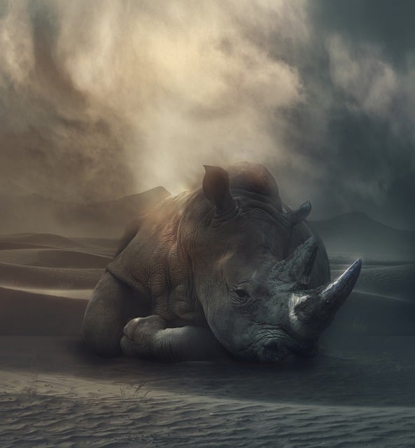 Free download rhino wildlife free picture to be edited with GIMP free online image editor