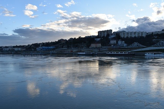 Free download Rhone Mirror Barge -  free photo or picture to be edited with GIMP online image editor