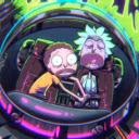 Rick And Morty Spaceship Live Wallpaper  screen for extension Chrome web store in OffiDocs Chromium