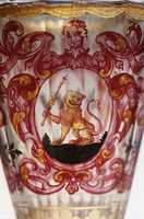Free download Rinceaux surrounding lion with scepter free photo or picture to be edited with GIMP online image editor