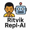 Ritvik Repl AI  screen for extension Chrome web store in OffiDocs Chromium