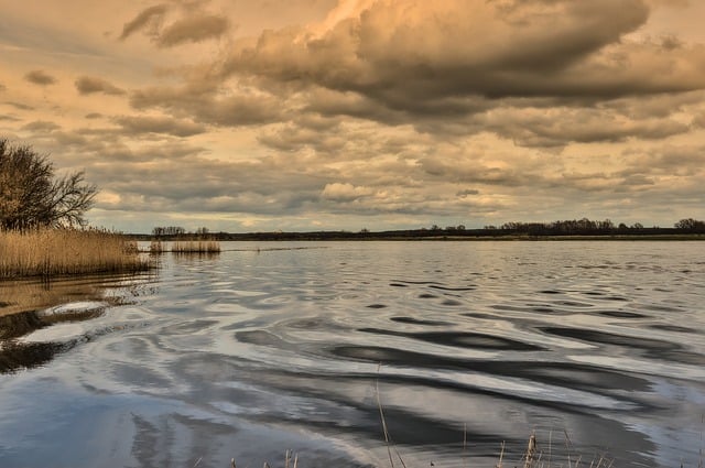 Free download riverbank flow waves water free picture to be edited with GIMP free online image editor