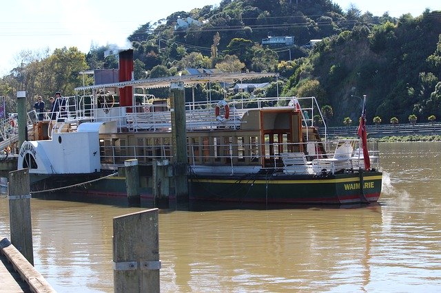 دانلود رایگان Riverboat Steamboat Paddle Steamer - عکس یا تصویر رایگان قابل ویرایش با ویرایشگر تصویر آنلاین GIMP