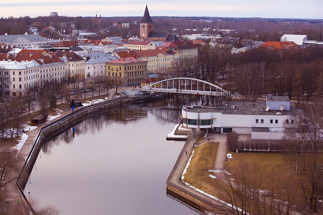Free download river city cityscape estonia tartu free picture to be edited with GIMP free online image editor
