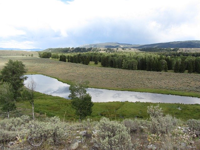 Free download River Landscape Valley -  free photo or picture to be edited with GIMP online image editor