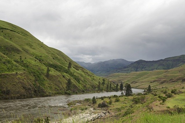 Free download river mountains countryside stream free picture to be edited with GIMP free online image editor