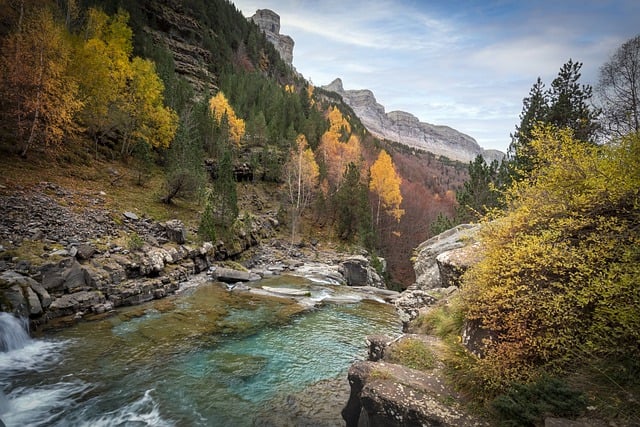 Free download river mountains fall landscape free picture to be edited with GIMP free online image editor