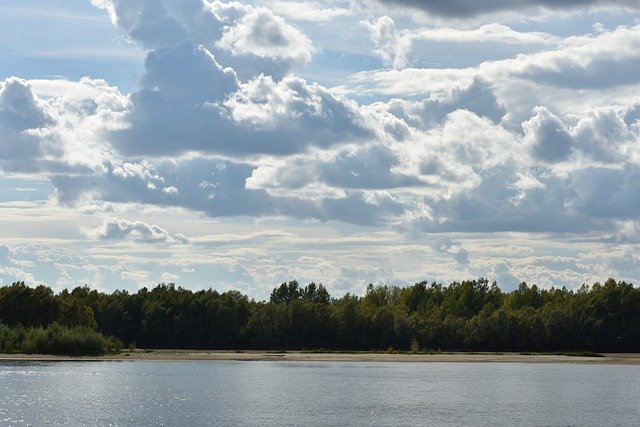 Free download river ob siberia forest woods free picture to be edited with GIMP free online image editor