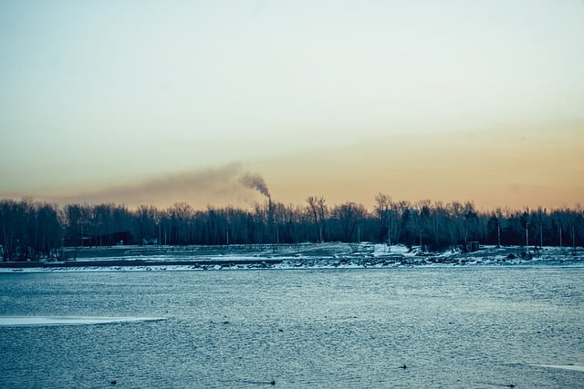 Free download river smoke morning sun sky duck free picture to be edited with GIMP free online image editor