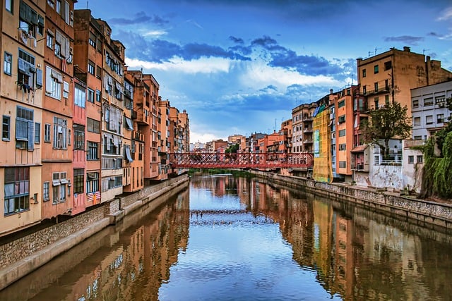 Free download river spain girona city free picture to be edited with GIMP free online image editor