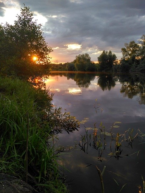 Free download River Sunset Nature -  free photo or picture to be edited with GIMP online image editor