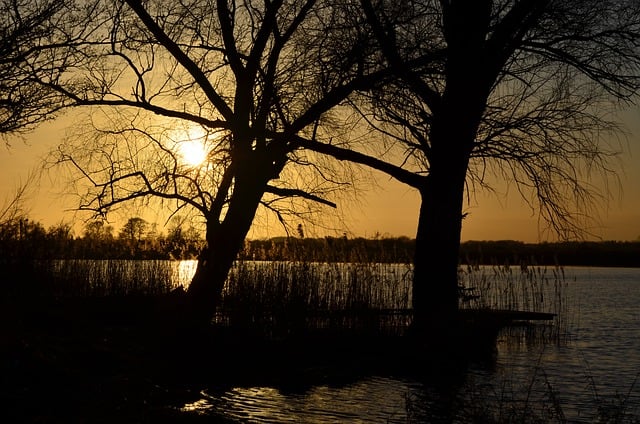 Free download river sunset nature landscape sun free picture to be edited with GIMP free online image editor