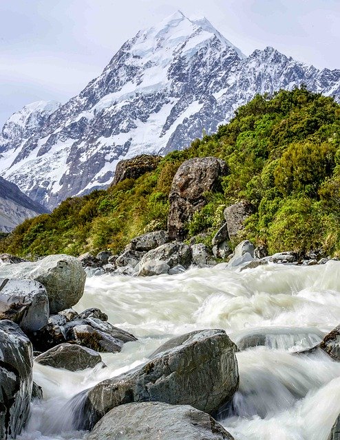 Free download River Torrent Motion Snowy -  free photo or picture to be edited with GIMP online image editor