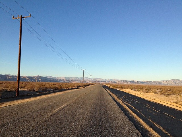 Free download Road Desert Landscape -  free photo or picture to be edited with GIMP online image editor