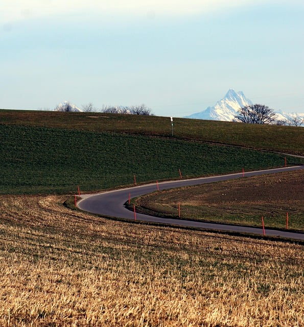 Free download road fields landscape mountain free picture to be edited with GIMP free online image editor