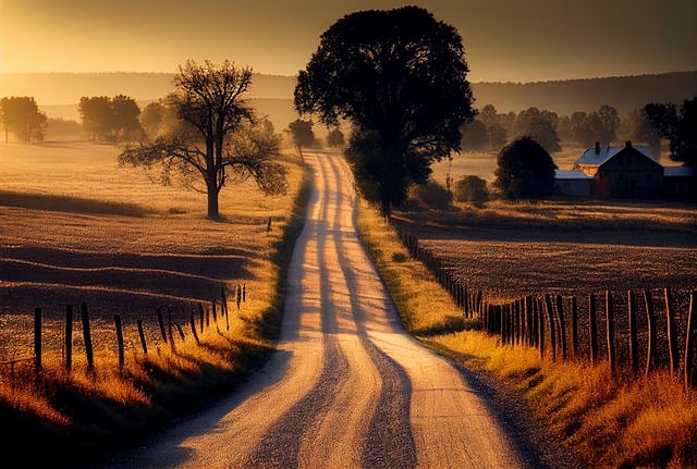 Free download road rural farm country trees free picture to be edited with GIMP free online image editor