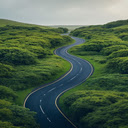 Road through the hills wallpaper  screen for extension Chrome web store in OffiDocs Chromium