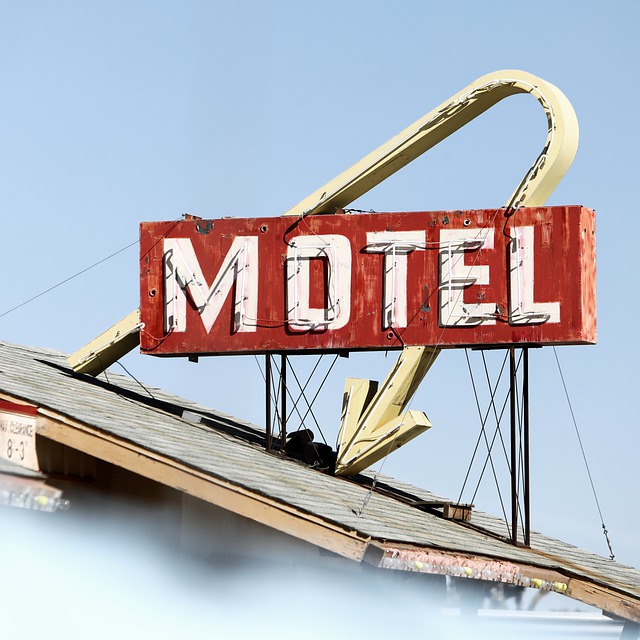 Free download road trip sign motel hotel arrow free picture to be edited with GIMP free online image editor