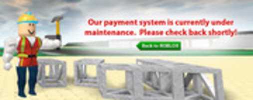 Free download Roblox - Payment System Maintenance free photo or picture to be edited with GIMP online image editor