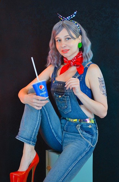 Free download rockabilly style young woman pin up free picture to be edited with GIMP free online image editor