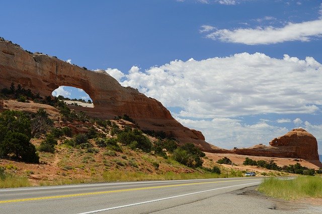 Download grátis Rock Arch Utah - foto ou imagem gratuita para ser editada com o editor de imagens online GIMP