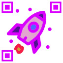 Rocket QR  screen for extension Chrome web store in OffiDocs Chromium