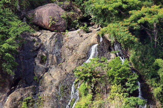 Free download Rock Water Falls -  free illustration to be edited with GIMP free online image editor