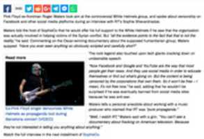 Free download Roger Waters (Pink Floyd) On White Helmets Syria Propaganda free photo or picture to be edited with GIMP online image editor
