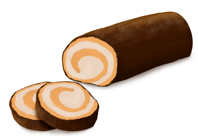Free download Roll Cake Chocolate -  free illustration to be edited with GIMP free online image editor