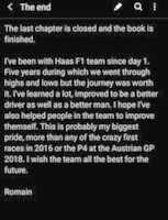 Free download Romain Grosjean Leaving Haas Twitter Announcement free photo or picture to be edited with GIMP online image editor