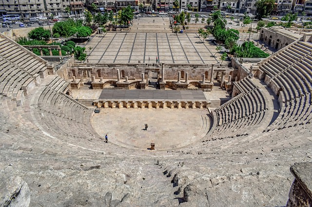 Download gratuito Roman Theatre 2nd Century Landmark - foto o immagine gratuita da modificare con l'editor di immagini online GIMP