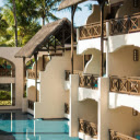 Rooms with Balconies by the Poolside of a Beach Resort  screen for extension Chrome web store in OffiDocs Chromium