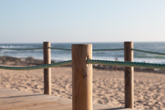 Descărcare gratuită Ropes Beach Mar - fotografie sau imagini gratuite pentru a fi editate cu editorul de imagini online GIMP