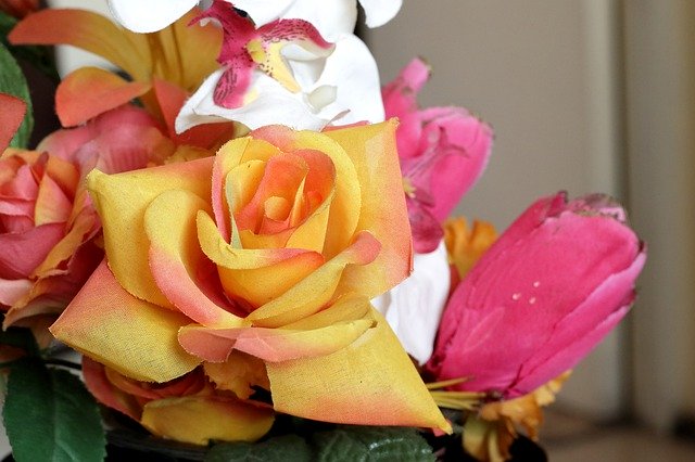 Free download Rose Artificial Flowers -  free photo or picture to be edited with GIMP online image editor