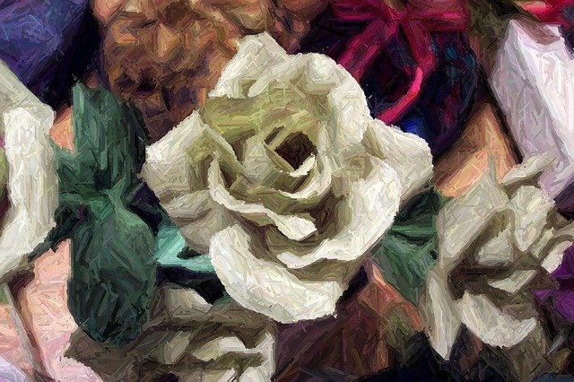 Free download Rose Background Painting -  free illustration to be edited with GIMP free online image editor