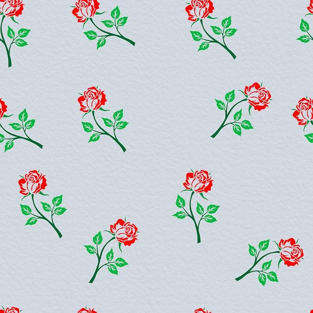 Free download Rose Flower Pattern -  free illustration to be edited with GIMP free online image editor
