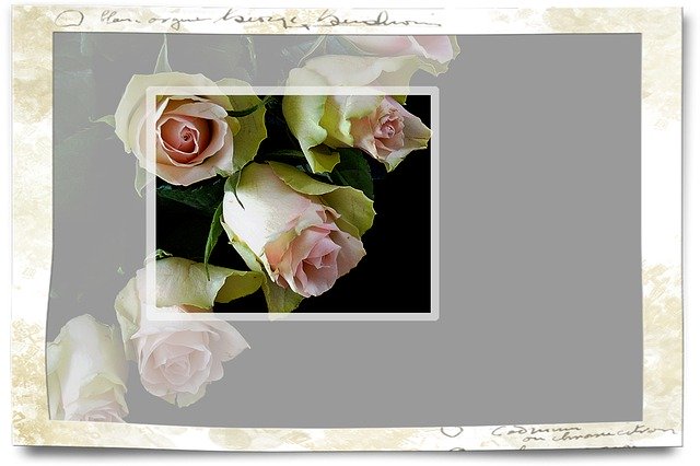 Free download Roses Map Invitation -  free illustration to be edited with GIMP free online image editor