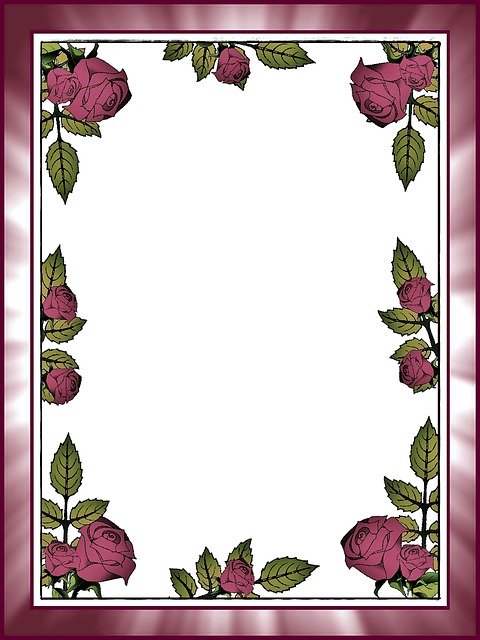 Free download Roses Postcard Stationery -  free illustration to be edited with GIMP free online image editor