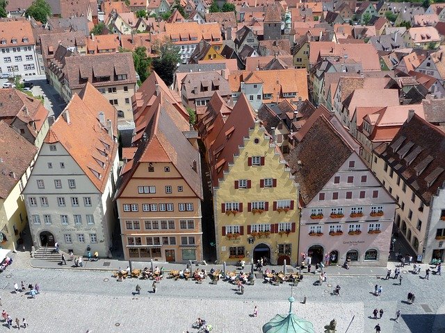 Free download Rothenburg Tauber Marketplace -  free photo or picture to be edited with GIMP online image editor