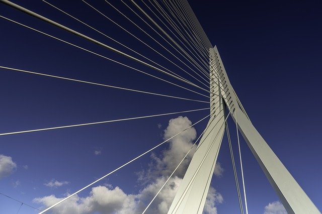 Free download Rotterdam Erasmus Bridge -  free photo or picture to be edited with GIMP online image editor